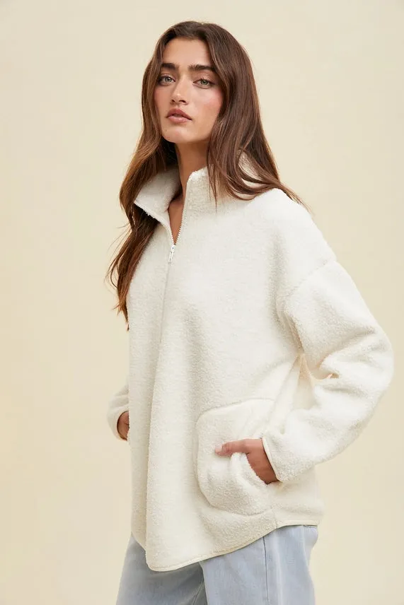 Wishlist Sherpa Half Zip Pullover